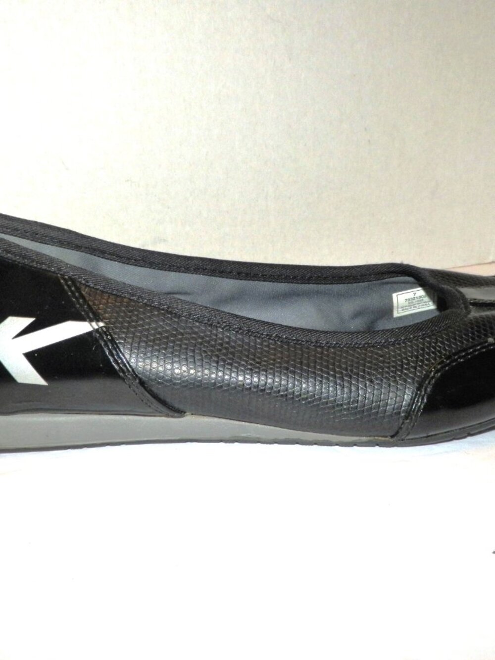 DKNY Black Slip-on Sneaker Wedges